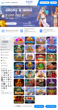 l'application et interface de La Fiesta Casino