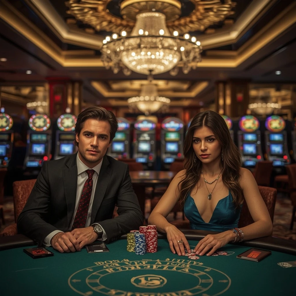 Deux joueurs de poker au CASINO LA FIESTA